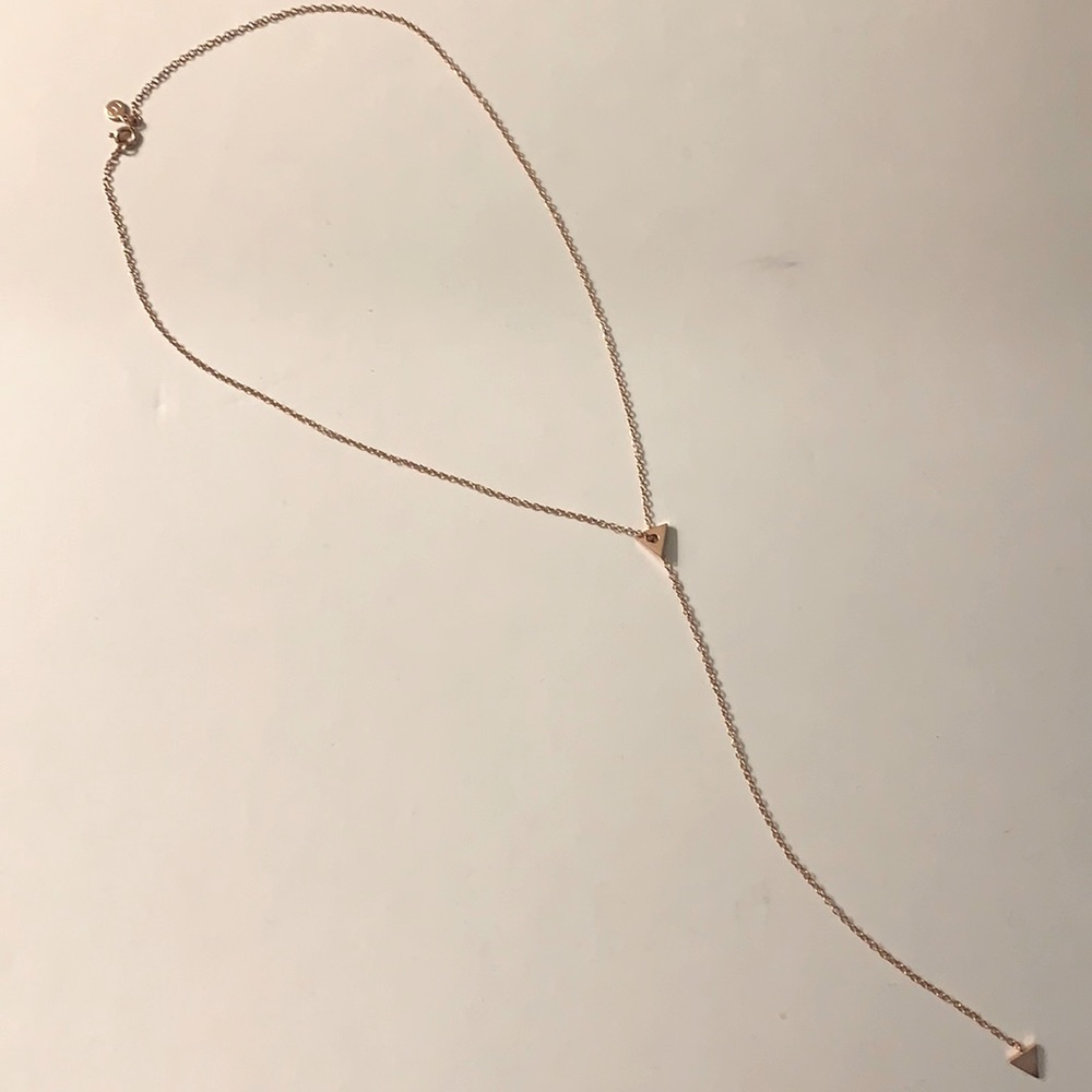 Gorjana rose gold lariat necklace - Picture 1 of 4